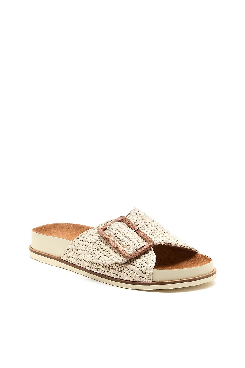 Kelsi Dagger Brooklyn Sutton Raffia Slide Sandals