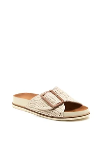 Kelsi Dagger Brooklyn Sutton Raffia Slide Sandals
