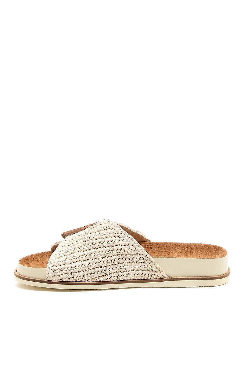 Kelsi Dagger Brooklyn Sutton Raffia Slide Sandals