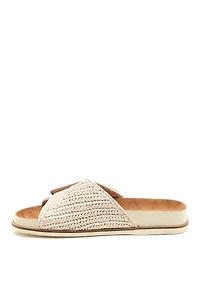 Kelsi Dagger Brooklyn Sutton Raffia Slide Sandals