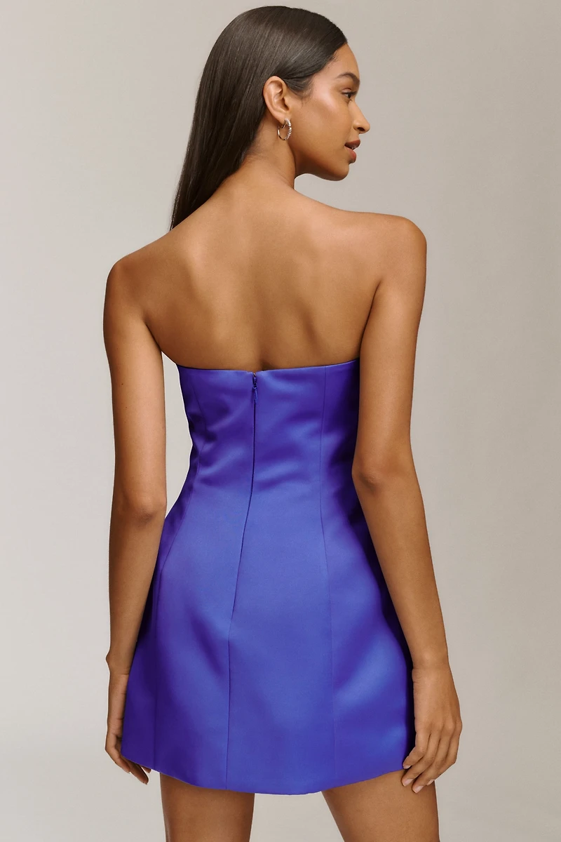 LEO LIN Rosario Floral Appliqué Fit & Flare Mini Dress