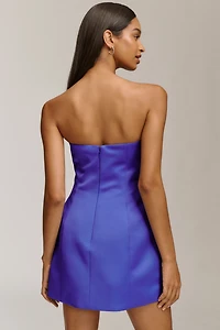 LEO LIN Rosario Floral Appliqué Fit & Flare Mini Dress