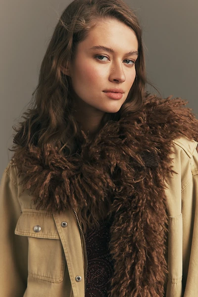 Anna Sui Faux-Fur Scarf