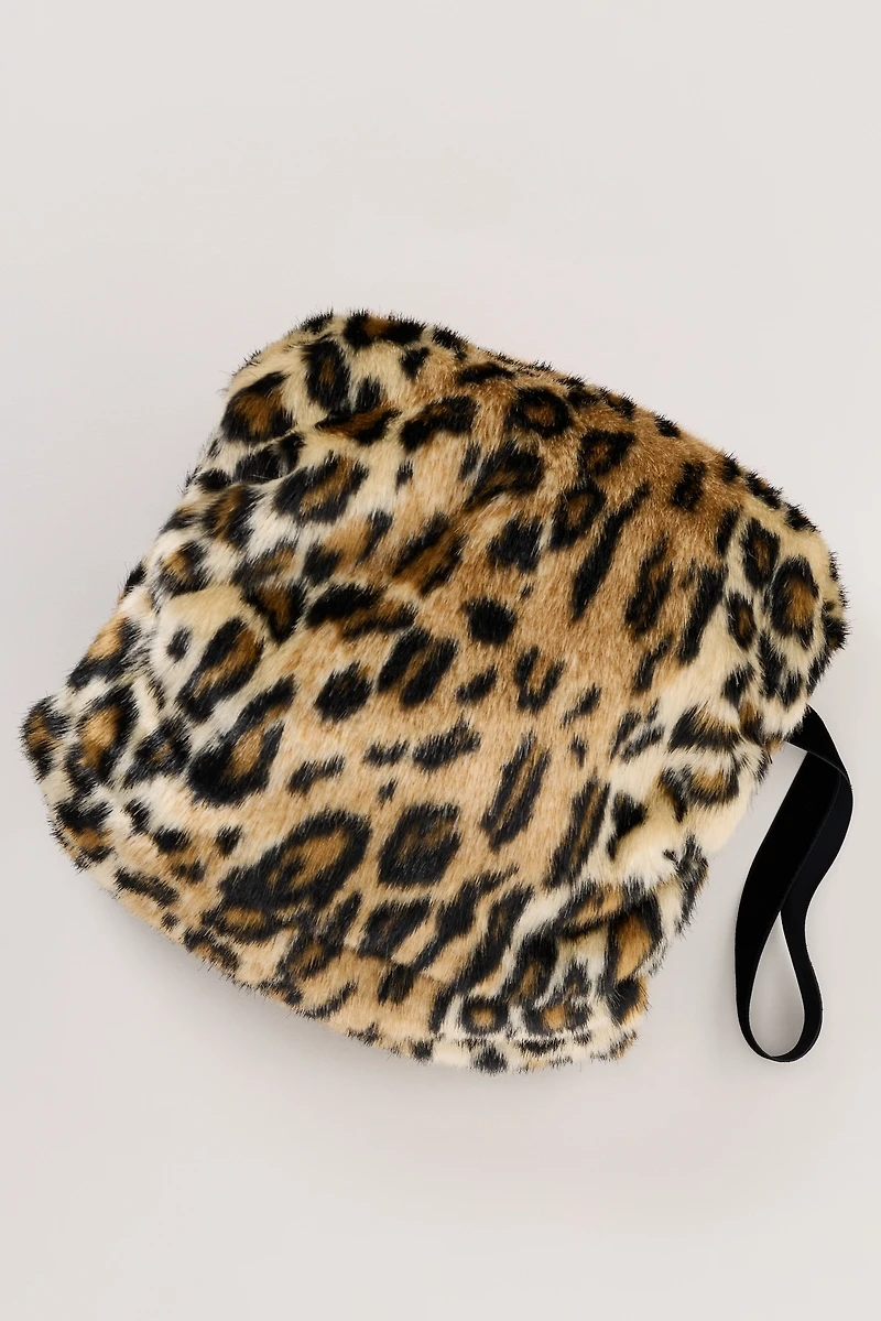 Anna Sui Faux Fur Leopard Muff