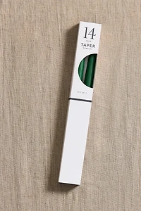 Unscented Tall Taper Candle Set, Evergreen