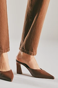 Jeffrey Campbell Unamused Pointed-Toe Heeled Mules