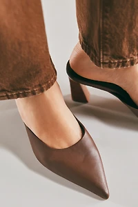 Jeffrey Campbell Unamused Pointed-Toe Heeled Mules