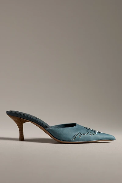 Jeffrey Campbell Head-West Pointed-Toe Heeled Mules