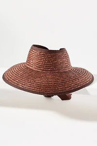 Wyeth Wide-Brim Straw Visor