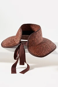 Wyeth Wide-Brim Straw Visor