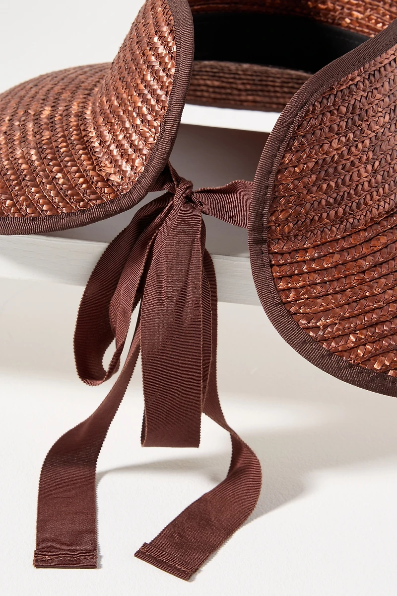 Wyeth Wide-Brim Straw Visor