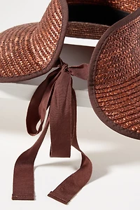 Wyeth Wide-Brim Straw Visor