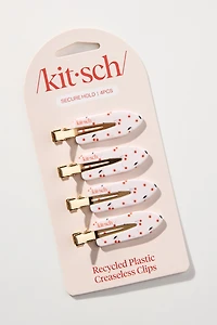 KITSCH Cherry Print Creaseless Hair Clips