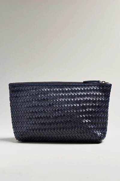 Bembien Woven Leather Zip Pouch