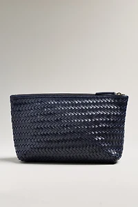 Bembien Woven Leather Zip Pouch
