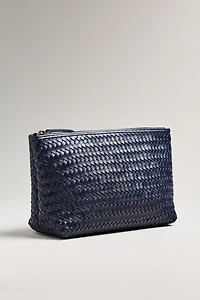 Bembien Woven Leather Zip Pouch