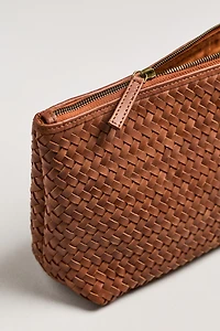 Bembien Woven Leather Zip Pouch