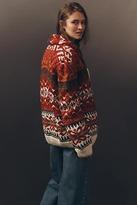 Frantic Wool Christmas Cardigan Sweater