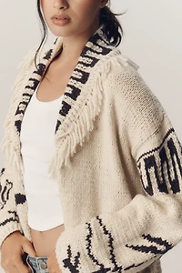 Frantic Las Palmas Fringe Cardigan Sweater