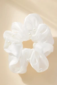 To Have & To Hold Your Hair Back Pearl Scrunchie