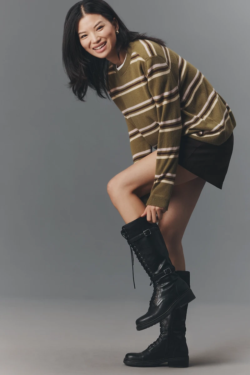 Vagabond Karlie Lace-Up Moto Boots