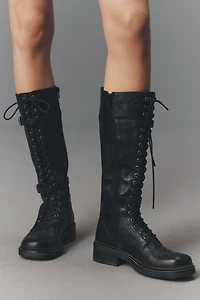 Vagabond Karlie Lace-Up Moto Boots