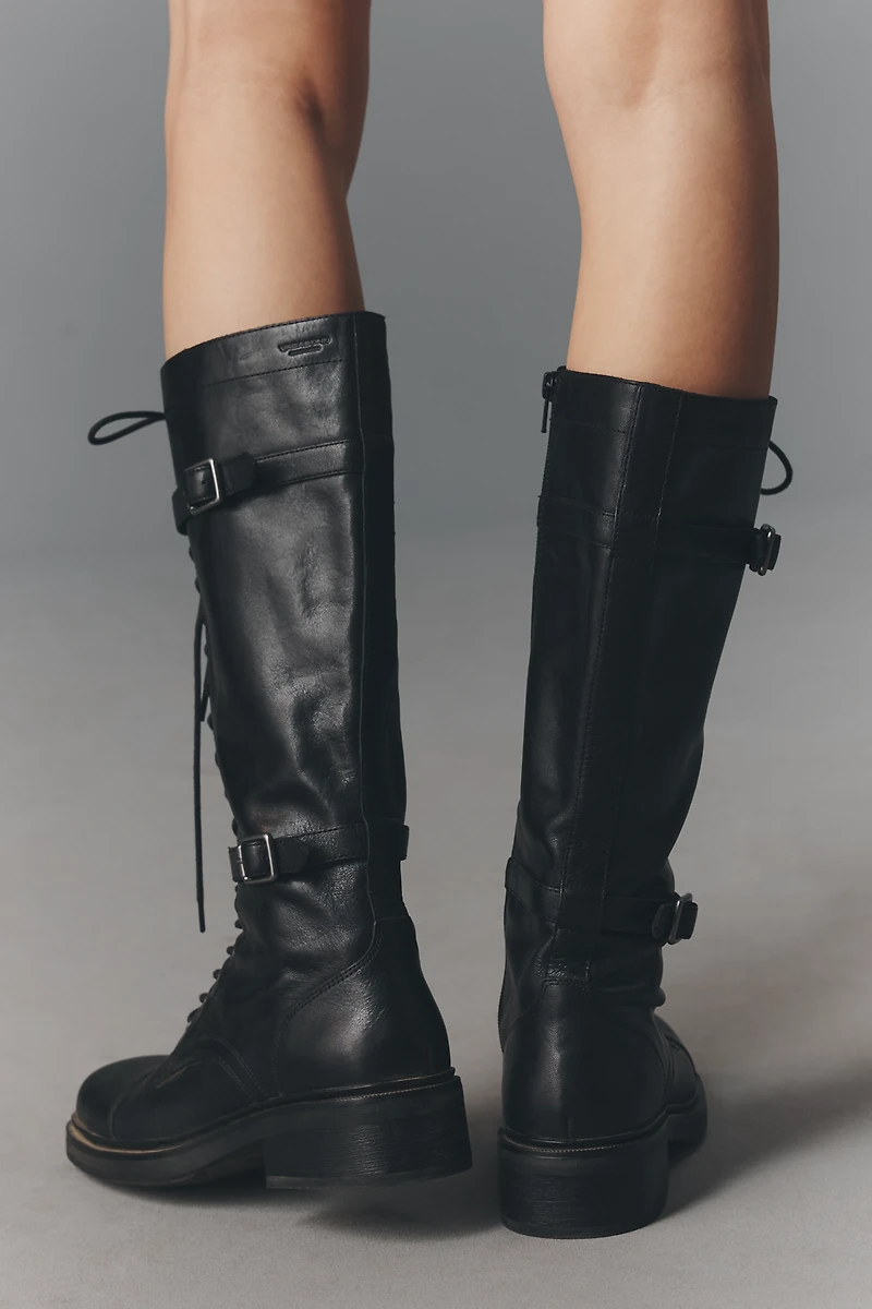 Vagabond Karlie Lace-Up Moto Boots