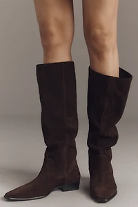 Vagabond Nella Pointed-Toe Suede Riding Boots