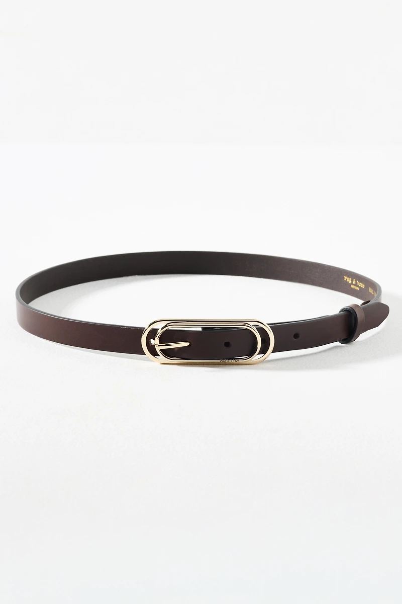 rag & bone Duo Rounded Rebound Leather Belt