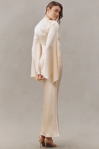 De La Vali Ondas Silk Maxi Dress