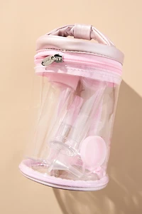 Miamica Statement Bows 11-Piece Pink Travel Bottle Set