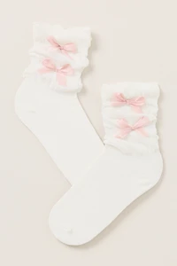 Casa Clara Primrose Bow Detail Socks