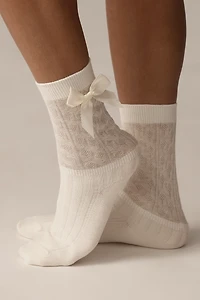 Casa Clara James Bow Detail Crew Socks