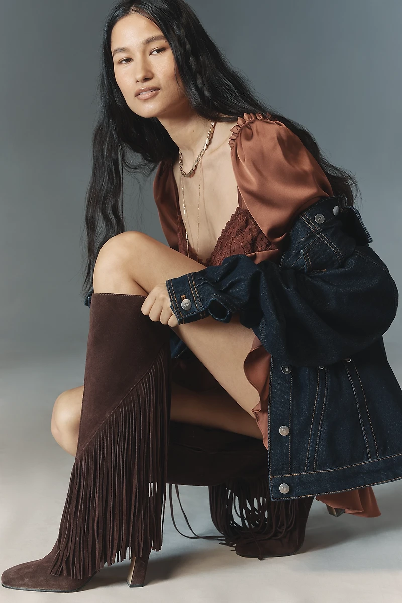 Dolce Vita Giano Suede Fringe Boots