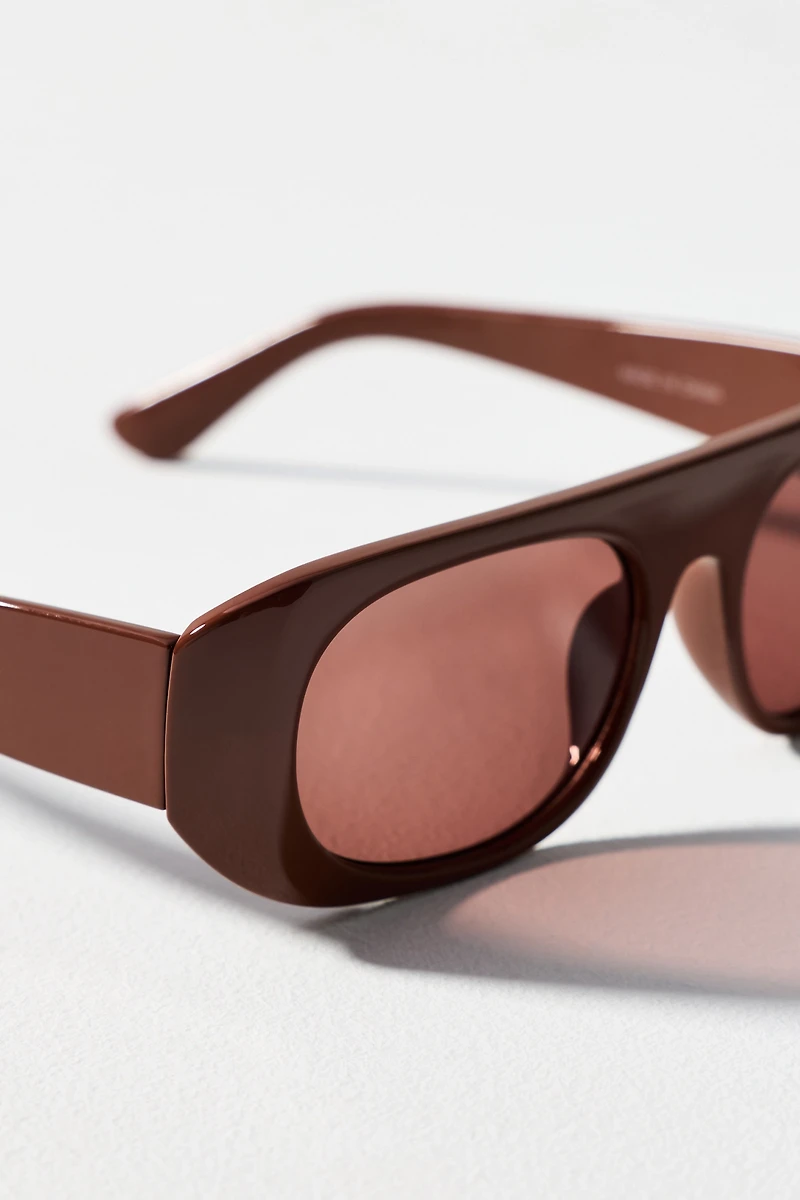 Elite Eyewear Flat Rectangle Sunglasses