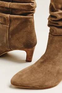 By Anthropologie Suede Scrunch Boots