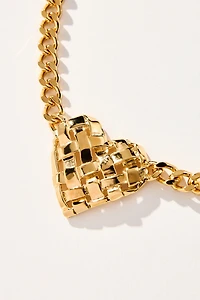 Christina Caruso Woven Heart Necklace