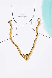 Christina Caruso Woven Heart Necklace