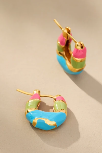 Joanna Laura Constantine Multicolor Mini Hoop Earrings