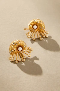Joanna Laura Constantine Seashell Stud Earrings