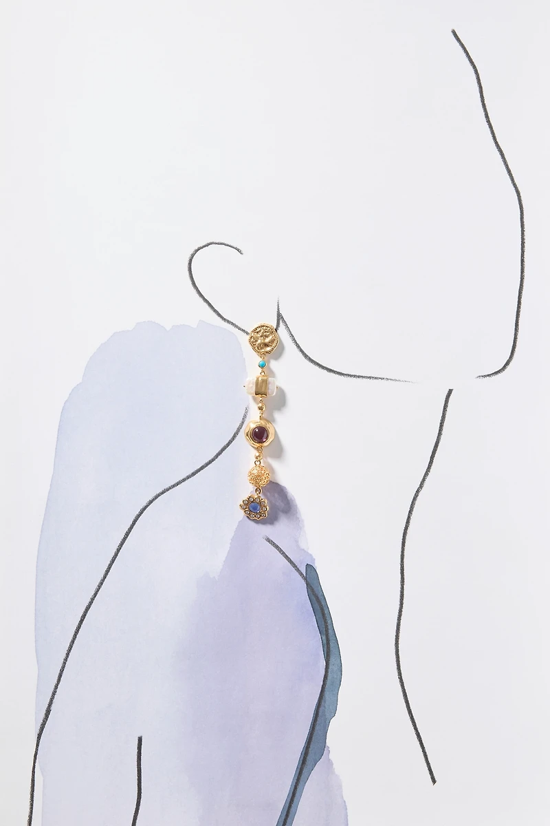 Joanna Laura Constantine Mismatch Drop Earrings