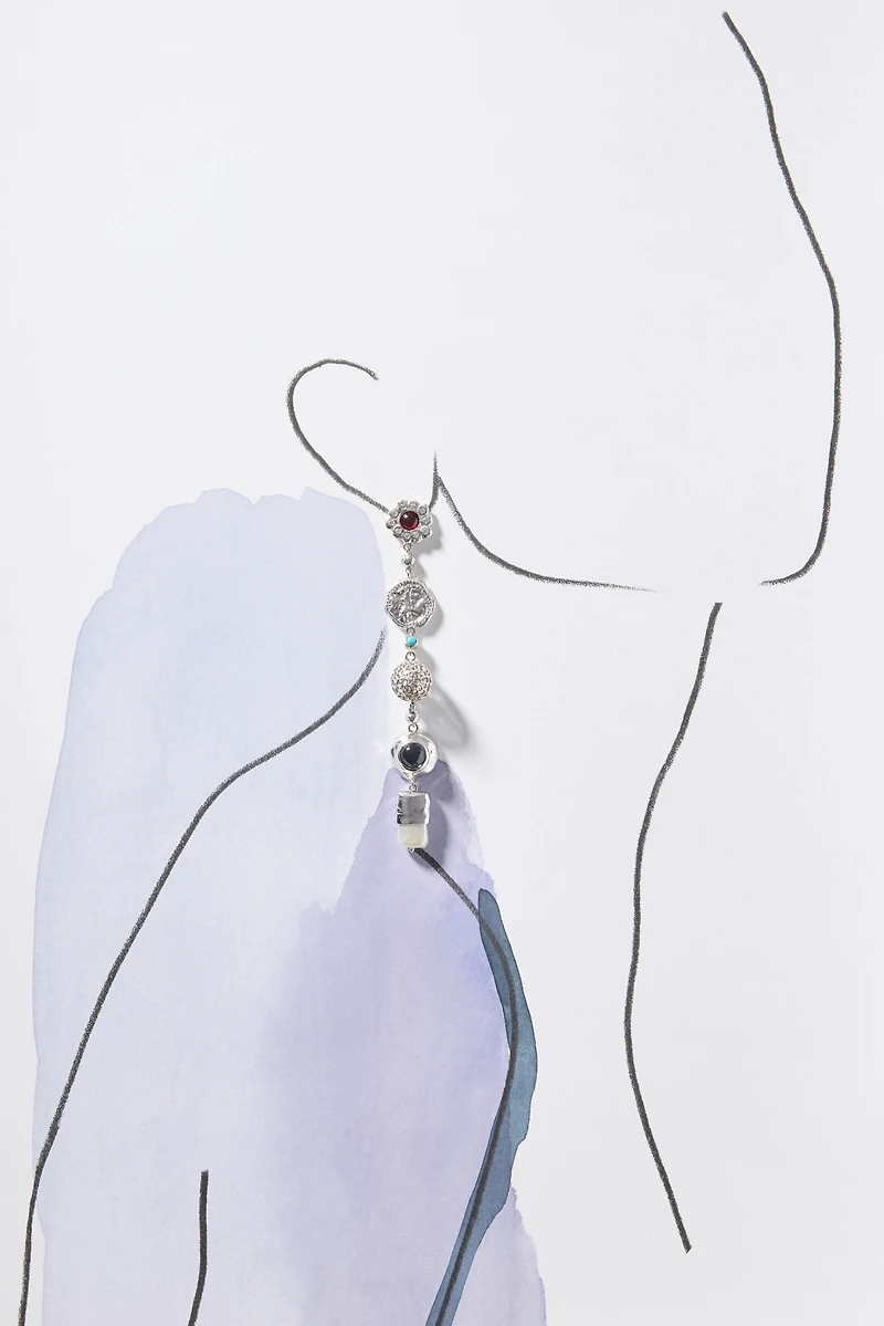 Joanna Laura Constantine Mismatched Stone Drop Earrings