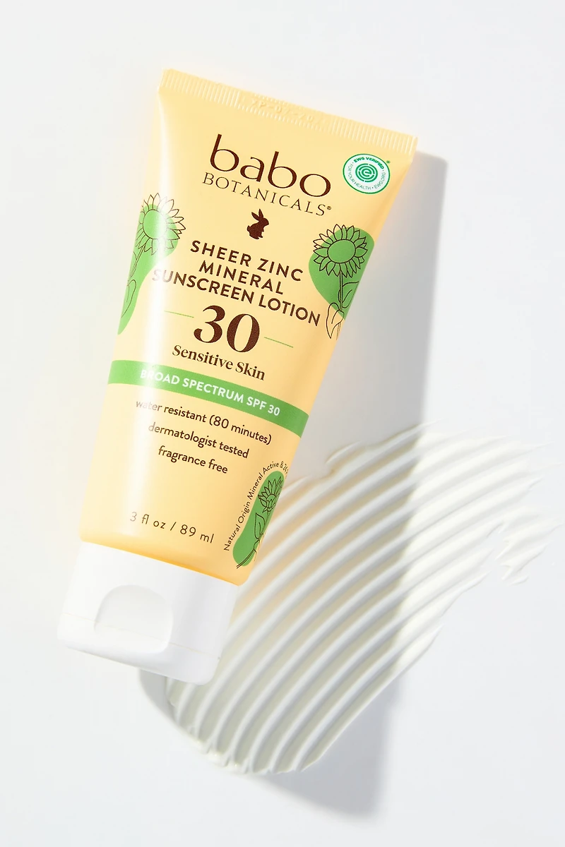Babo Botanicals SPF 30 Sheer Zinc Mineral Sunscreen Lotion