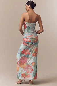 AFRM Rosalie Strapless Drop-Waist Maxi Dress