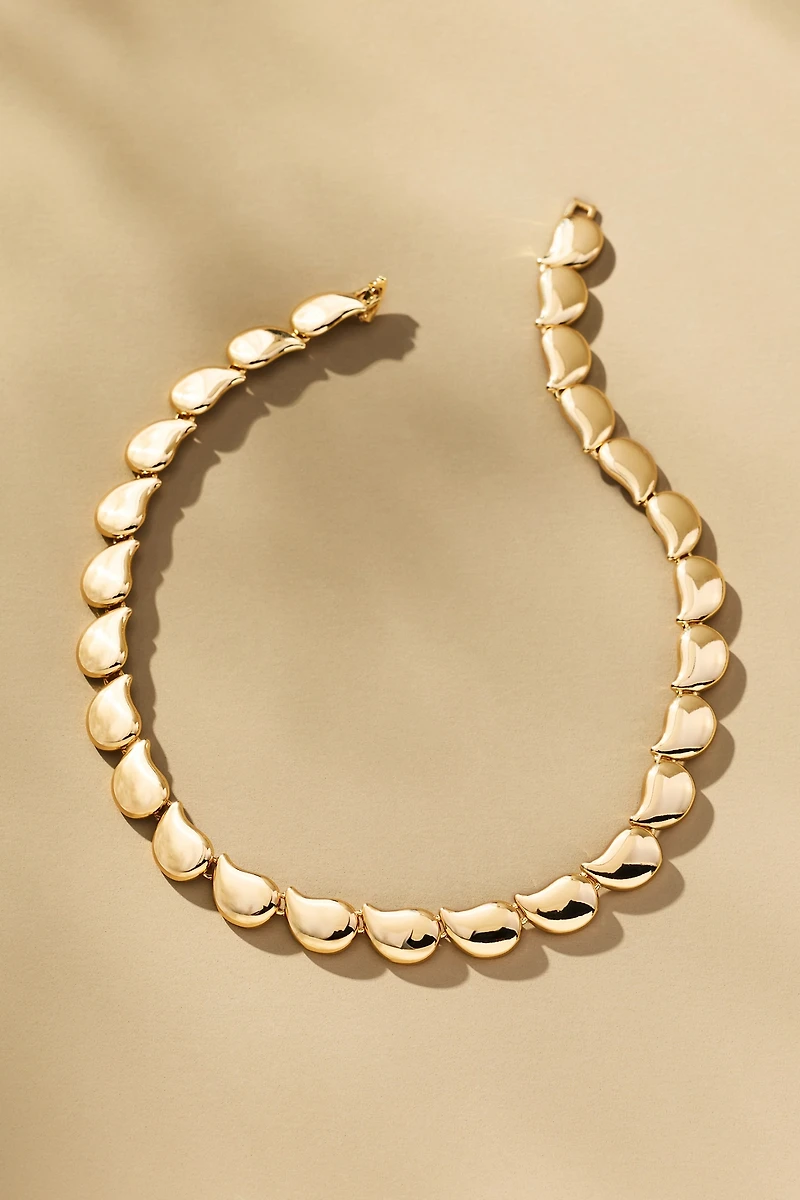 Sculptural Bean Collar Necklace