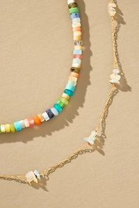 Beaded Soleil Necklaces, Set of 2