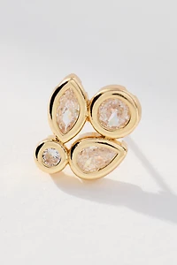 Crystal Cluster Post Earrings