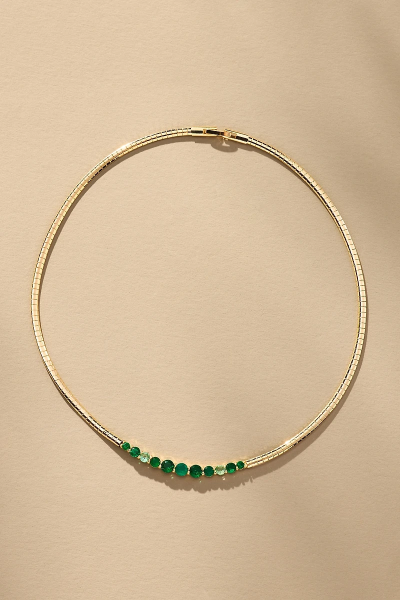 Crystal Collar Snake Chain Necklace