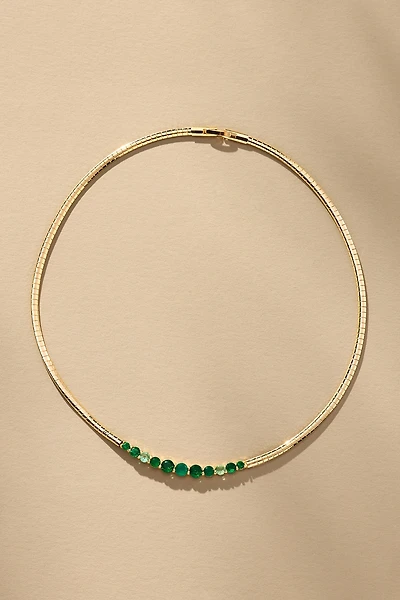 Crystal Collar Snake Chain Necklace