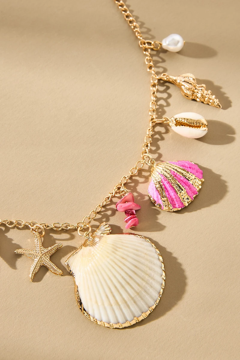 8 Other Reasons Large Shell Pendant Necklace